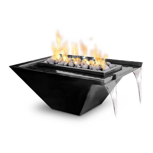 Rectangular Nile Powder Coated Metal - Liquid Propane | Fire & Water Bowl