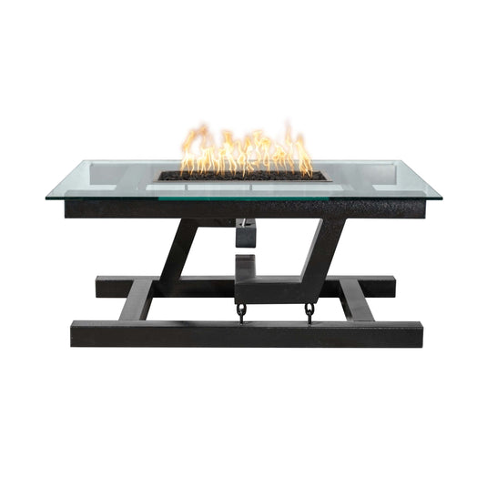 Rectangular Newton with Floating Appearance - Powder Coated Metal | Fire Table