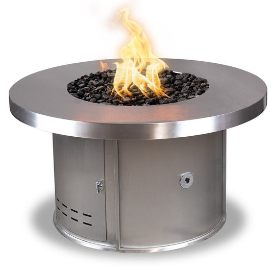 Round Mabel Fire Table - Stainless Steel | Fire Table