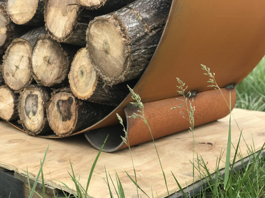 The Orbit - Round Steel Log Rack