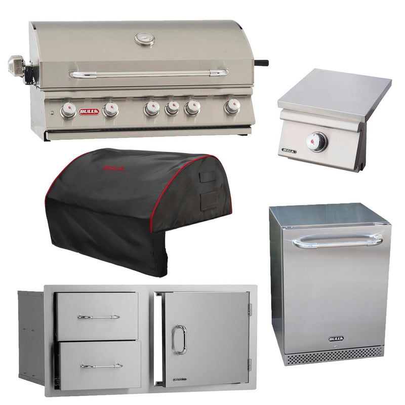 Load image into Gallery viewer, Bull Brahma 38 Inch 5-Piece Propane Grill Master Bundle - BOP-95-6101
