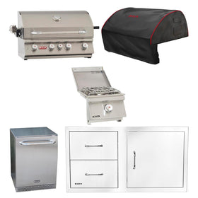 Bull Angus 30 Inch 5-Piece Propane Grill Master Bundle - 47628