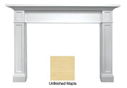 Majestic Acadia A Unfinished Maple Flush Wood Mantel