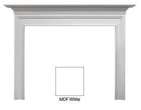Majestic Richland RS Primed MDF Flush Wood Mantel - Reduced Shelf Width