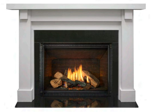 Majestic Battlefield B Primed MDF Flush Wood Mantel