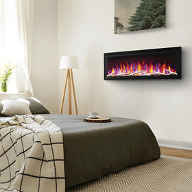 Napoleon Entice 72 Wall Mount Slimline Electric Fireplace - NEFL72CFH