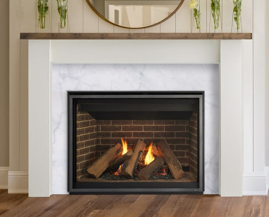 Majestic Laurel B Ebony Maple Top with Primed MDF Flush Wood Mantel