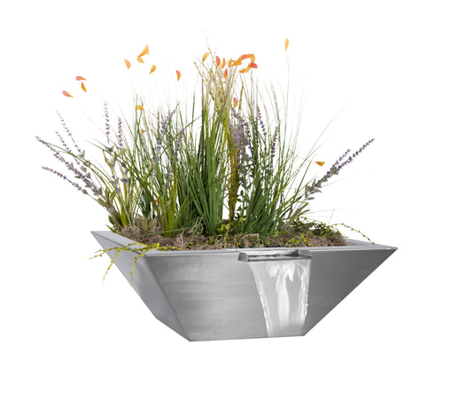 Maya Stainless Steel | Planter + Water Bowl