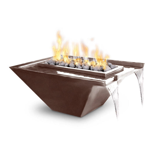 Rectangular Nile Powder Coated Metal - Natural Gas | Fire & Water Bowl