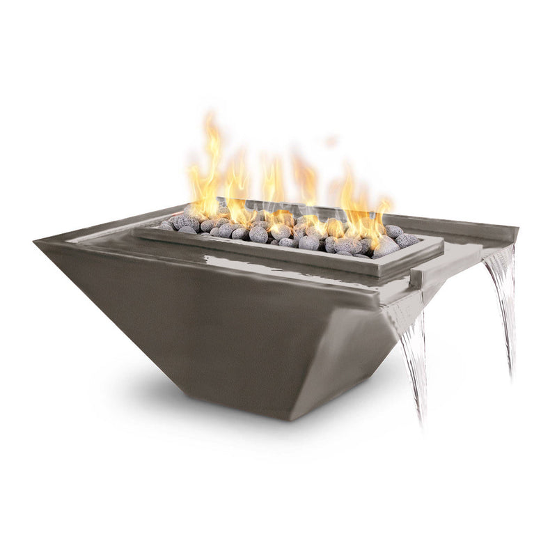 Load image into Gallery viewer, Rectangular Nile Powder Coated Metal - Natural Gas | Fire &amp; Water Bowl
