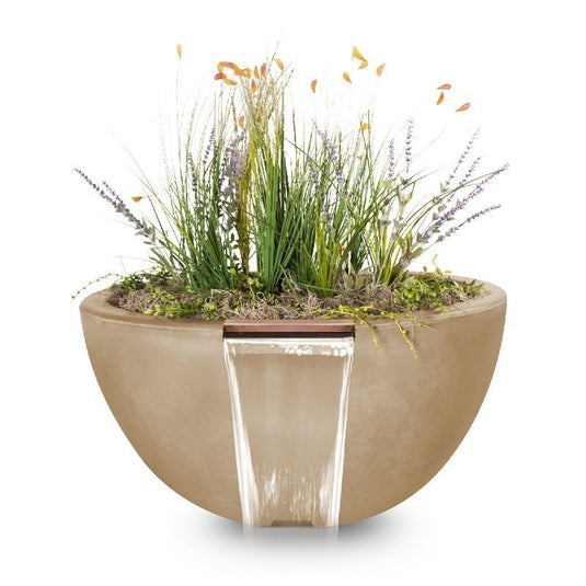 Luna GFRC | Planter + Water Bowl