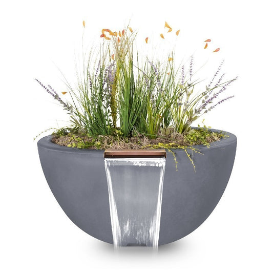 Luna GFRC | Planter + Water Bowl