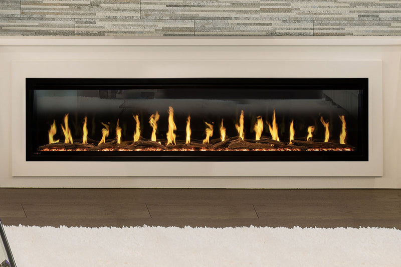 Load image into Gallery viewer, Modern Flames Orion Slim 76&quot; Single-Sided HELIOVISION Virtual Electric Fireplace - OR76-SLIM
