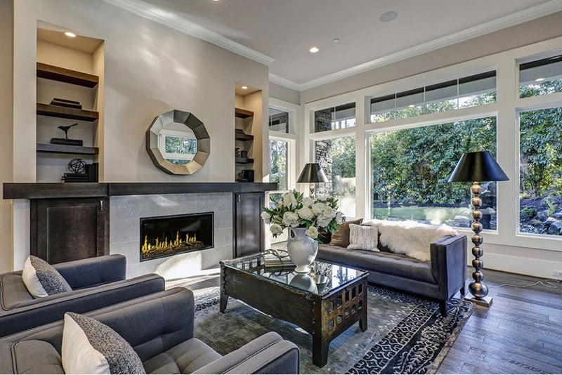 Load image into Gallery viewer, Modern Flames Orion Slim 52&quot; Single-Sided HELIOVISION Virtual Electric Fireplace - OR52-SLIM
