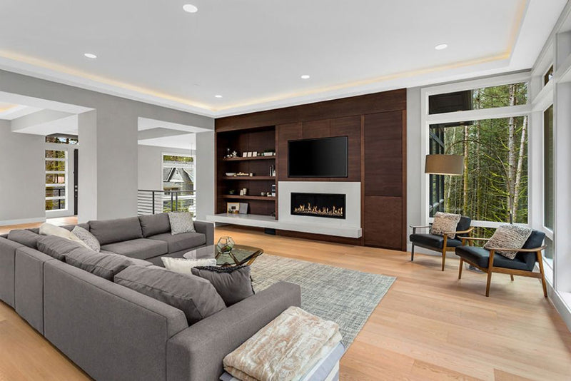 Load image into Gallery viewer, Modern Flames Orion Slim 52&quot; Single-Sided HELIOVISION Virtual Electric Fireplace - OR52-SLIM
