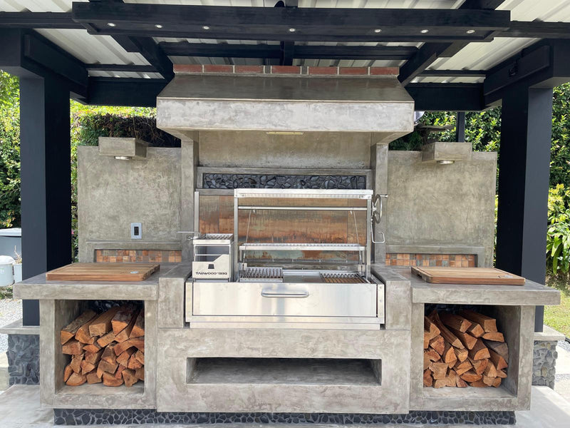 Load image into Gallery viewer, Tagwood BBQ Santa Maria Argentine Wood Fire &amp; Charcoal Gaucho Grill Built in | BBQ05SS
