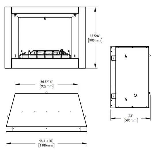 Napoleon Riverside 42 Steel Outdoor Fireplace - GSS42CFN