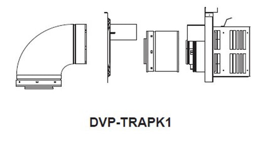 Majestic Top Vent Pipe Horizontal Termination Kit