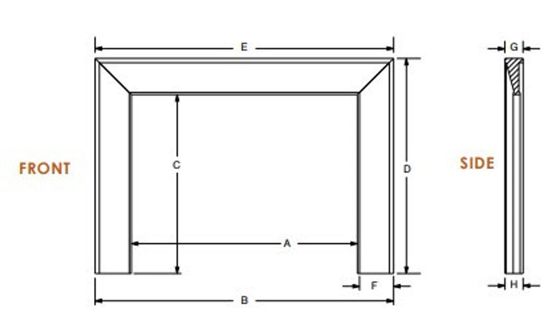 Load image into Gallery viewer, Majestic Zimmer B Primed MDF Flush Wood Mantel
