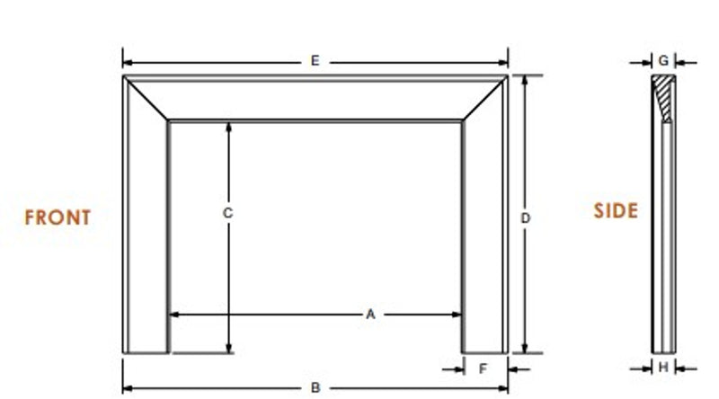 Load image into Gallery viewer, Majestic Zimmer A Primed MDF Flush Wood Mantel
