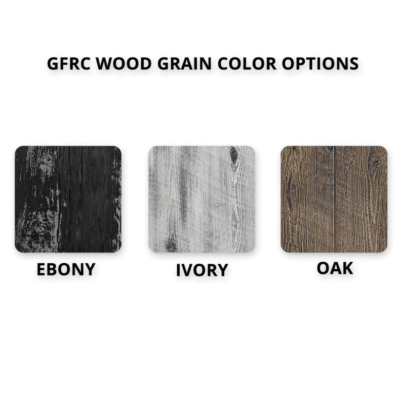 Load image into Gallery viewer, 84&quot; x 36&quot; - 24&quot; Tall Rectangular Carson - Wood Grain GFRC Concrete | Fire Table
