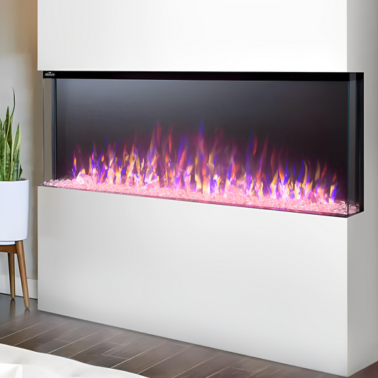 Napoleon Trivista 60 3-Sided Built-In Electric Linear Fireplace - NEFB60H-3SV