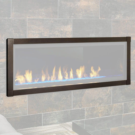 Monessen Contemporary Veined Copper Front for Artisan 60 Series Fireplace