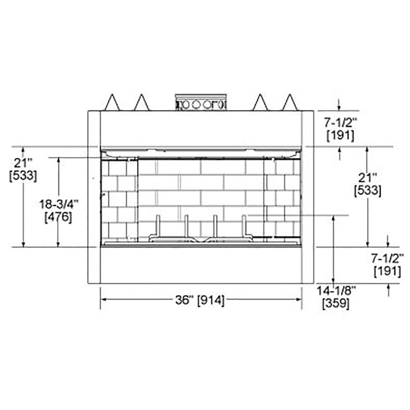 Load image into Gallery viewer, Majestic 36&quot; Royalton Radiant Wood Burning Fireplace
