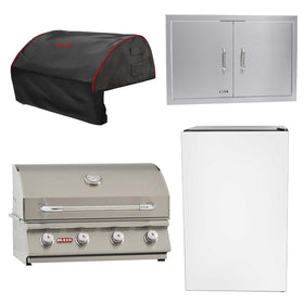 Bull Outlaw 30 Inch 4-Piece Natural Gas Grill Master Bundle - 26039