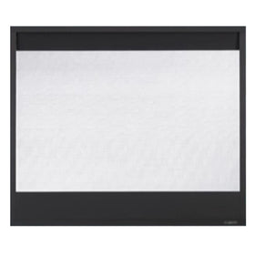 Majestic Black Contemporary Rectangular Door With Overlap Front