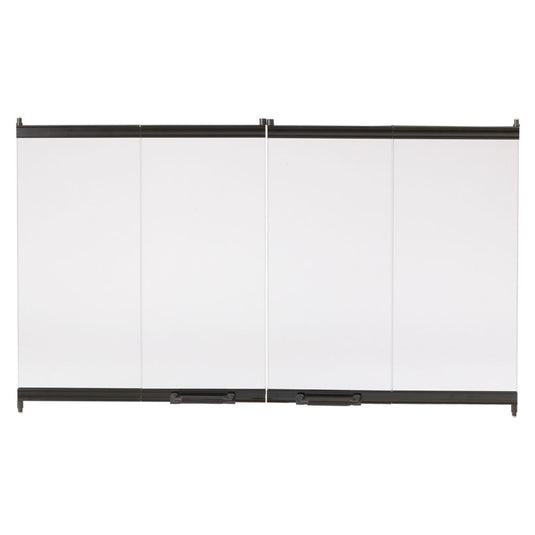 Majestic 36" Bi-Fold Glass Door Black Trim