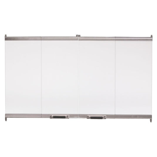 Majestic 42" Original Bi-Fold Glass Doors for Sovereign Series, Stainless Steel Trim