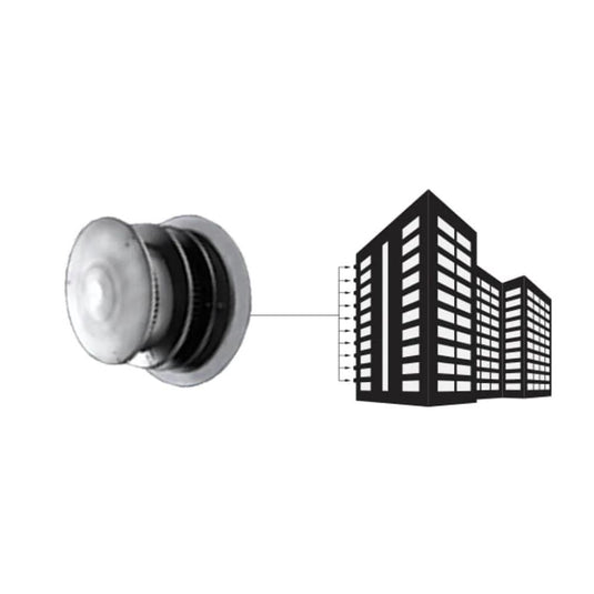 Majestic Direct Vent Horizontal High Rise Termination Cap