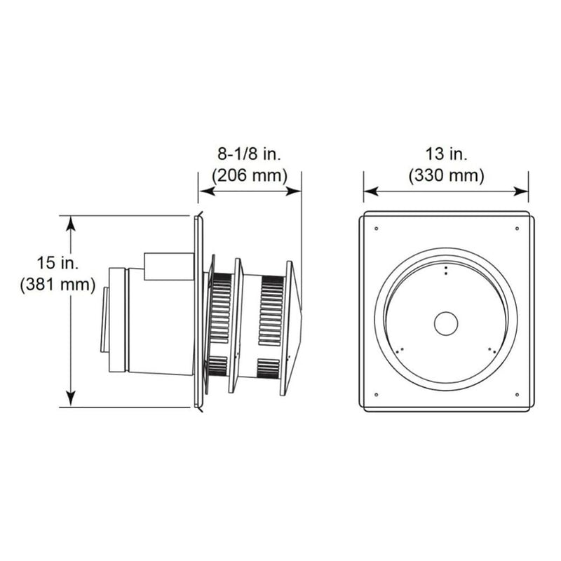 Load image into Gallery viewer, Majestic Direct Vent Horizontal High Rise Termination Cap
