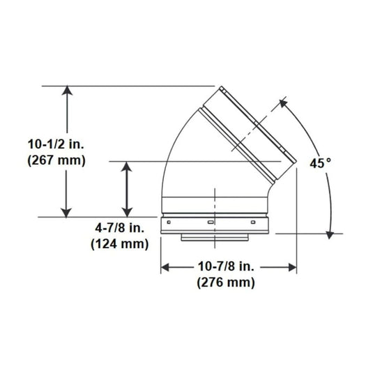 Majestic 45 Degree Elbow Pipe