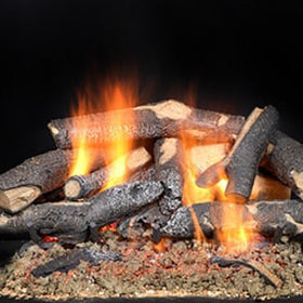Majestic Fireside Supreme Oak Vented See-Through Vented Gas Log Set