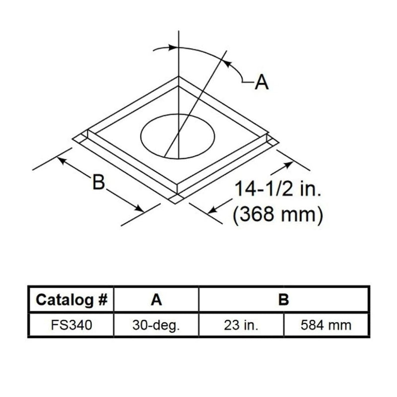 Load image into Gallery viewer, Majestic Firestop for 30 Degree Angular Flue
