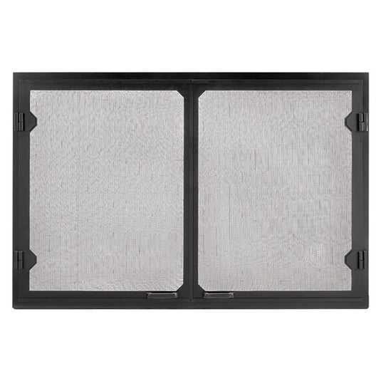 Majestic 42" Black Grand Vista Cabinet Style Mesh Doors for Biltmore Series