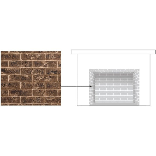 Majestic Brick Interior Panels for 42" Marquis II Direct Vent Fireplace