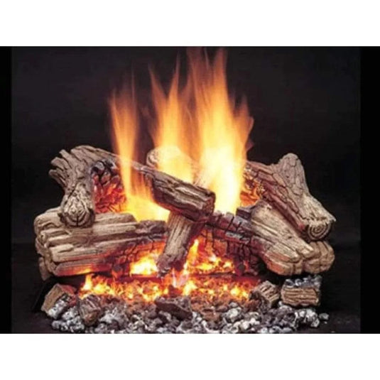 Majestic 6-piece Refractory Cement Log Set for VDY24/18. 18" Rear Log for Narrow Back Fireplaces