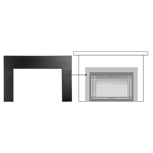 Majestic Large 25" Metal Surround for Gas Fireplace Inserts