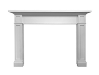 Majestic Acadia Flush Mantel, Primed MDF