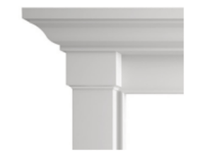 Majestic Kenwood Mantel Shoulder Sample - Primed MDF