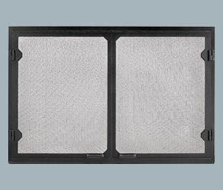 Majestic 50" Grand Vista Cabinet Style Mesh Doors - Black