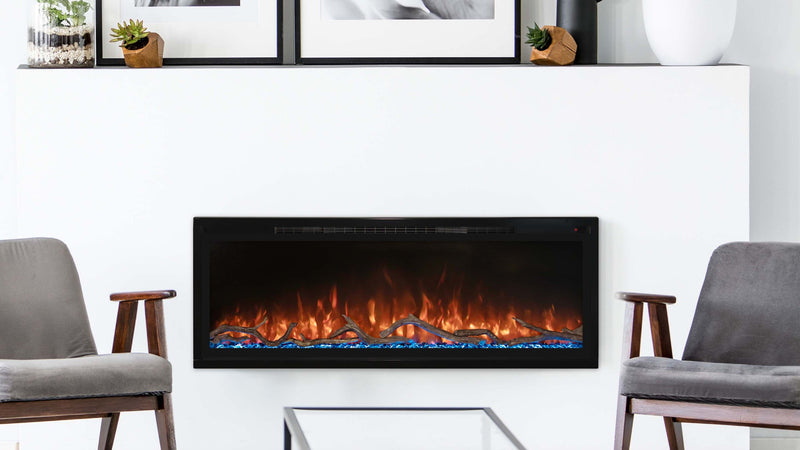 Load image into Gallery viewer, Modern Flames Spectrum Slimline 50&quot; Ultra-Slim Build-In Electric Fireplace - SPS-50B
