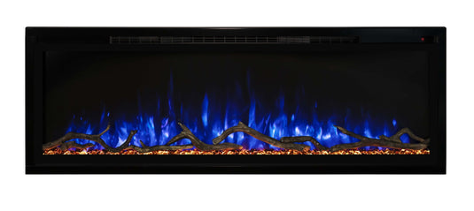 Modern Flames Spectrum Slimline 60" Ultra-Slim Build-In Electric Fireplace - SPS-60B