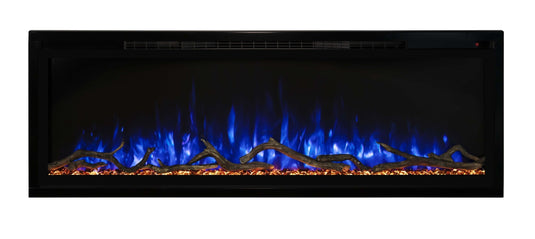 Modern Flames Spectrum Slimline 100" Ultra-Slim Build-In Electric Fireplace - SPS-100B