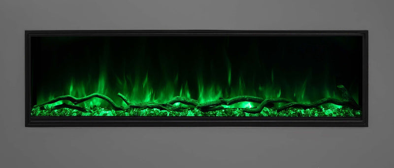 Load image into Gallery viewer, Modern Flames Landscape Pro Slim 96&quot; Single-Sided Built-In Electric Fireplace - LPS-9616
