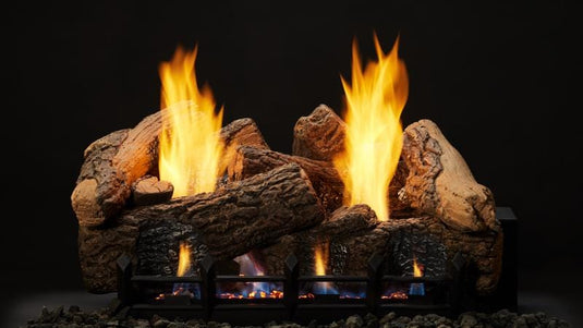 Monessen 18" 7pc Berkley Oak Fiber Ceramic Log Set For Natural Blaze VF 18" Burner