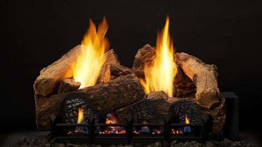 Monessen 18" 7pc Berkley Oak Refractory Log Set For Natural Blaze VF 18" Burner